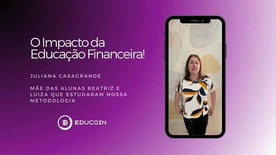 Juliana Casagrande, Mãe da Beatriz e da Luiza, alunas que estudaram a metodologia Educoin